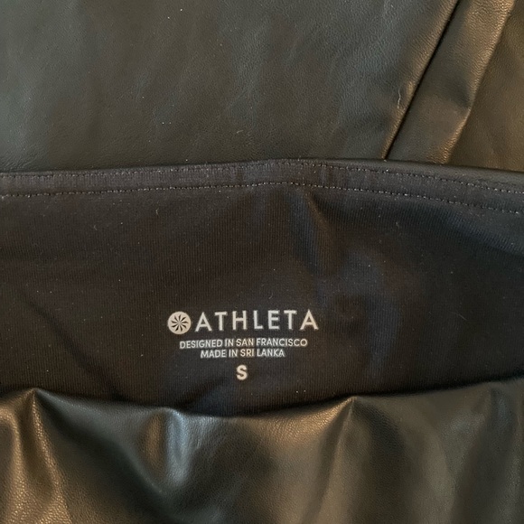 Athleta Allover Gleam Faux Leather Leggings - Picture 4 of 6
